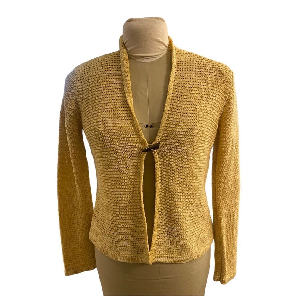 Vintage Lightweight, Single Button Silk Blend Cardigan Sweater Y2K size M